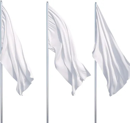 Miniatura 6 de 6 banderas de 3 x 5 pies, color blanco liso sólido, multicolor, banderas de 250 aniversario de color puro, banderas de tafetán de seda cosidas