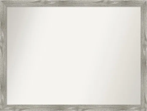 Miniatura 477 de Amanti Art Espejo personalizado, espejo de baño gris plomo a rayas, espejo de pared o espejo de tocador de baño sobre el fregadero
