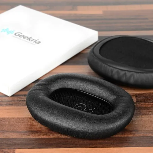 Miniatura 4 de Geekria Almohadillas de repuesto para Edifier W820BT, W828NB almohadillas para auriculares, piezas de reparación (negro)