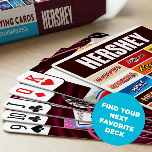 Miniatura 6 de MasterPieces Cartas de juego con licencia oficial de Hershey - Baraja de 54 cartas para adultos