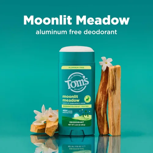 Miniatura 2 de Tom's of Maine Moonlight Meadow - Desodorante natural para hombres y mujeres, sin aluminio, sin fragancias, tintes ni conservantes artificiales, sin