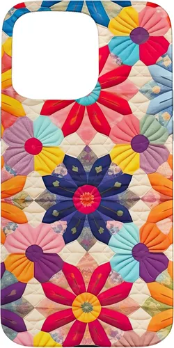 Miniatura 31 de Quilting Flower Blooms Quilt Pattern Case for iPhone 17