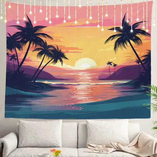 Miniatura 27 de Shrahala Tapiz de pared de hojas de arce otoñal, hojas rojas llameantes, fondo negro, tapiz grande para colgar en la pared, tapiz decorativo