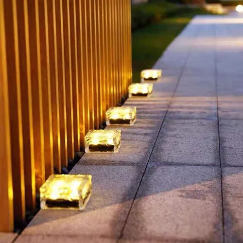 Miniatura 5 de Luz solar en forma de cubo de hielo, 2.8 x 2.8 x 2 pulgadas, con forma de cubo de hielo, blanco cálido, luces decorativas para jardín