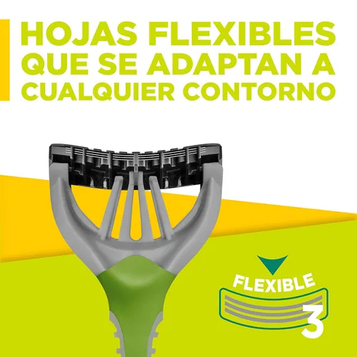 Miniatura 5 de Wilkinson Sword Xtreme 3 Eco Green X 4 - Maquinilla de afeitar desechable para hombre ecológica y reciclable - 70 Gr 4027800175000