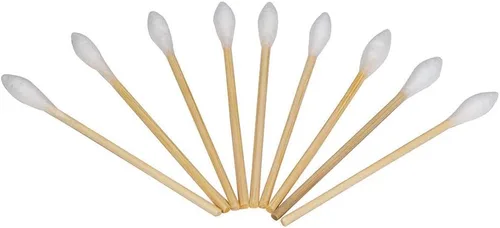 Miniatura 3 de Tipton Power Swabs calibre .22, 250 unidades con construcción de algodón y mango de bambú para limpieza de armas de fuego sin desorden