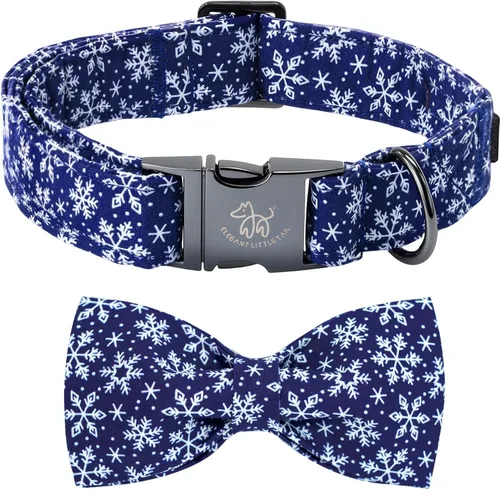 Miniatura 42 de Elegante collar para perro con moño Floral Vintage, cómoda pajarita para perro, collar de perro con lazo Collar ajustable para perros pequeños