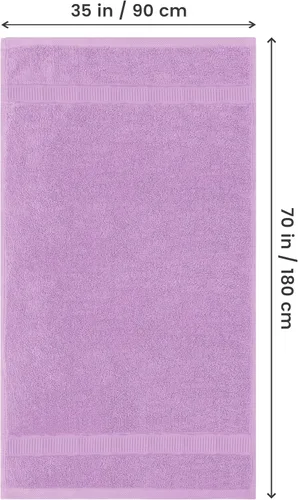 Miniatura 2 de Utopia Towels - Toalla de baño gigante, 2 unidades, 17.69 oz/yd2 (600 gsm), 100% algodón hilado en anillo, altamente absorbentes y de secado rápido