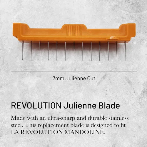 Miniatura 2 de de Buyer REVOLUTION - Cuchilla Julienne de 0.276 in, hoja de repuesto de acero inoxidable ultraafilada, diseñada para LA MANDOLINE REVOLUTION
