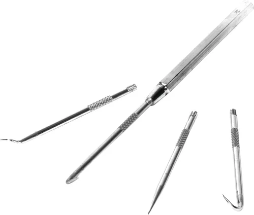 Miniatura 6 de Performance Tool 1103 Juego de 4 ganchos y púas - Marca metal o plástico, cableado separado, quitar fusibles, recoger piezas pequeñas y arandelas
