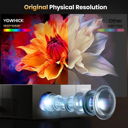Miniatura 3 de Proyector 4K con aplicaciones integradas, 1500 ANSI/compatible con Netflix/Dolby Audio Smart Projector con WiFi 6 y Bluetooth 5.3, proyector de cine