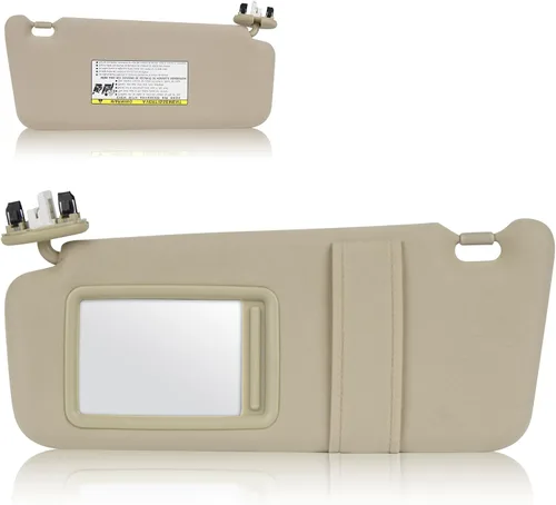 Miniatura 18 de Visera solar con luz para Toyota Camry 2007-2011 con techo solar, lado derecho del pasajero gris. Reemplaza 74320-06800-B0