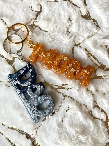 Miniatura 7 de 1 molde de resina epoxi con letras de mamá papá, moldes de silicona para colgantes de corazón, molde de fundición para herramientas de fabricación