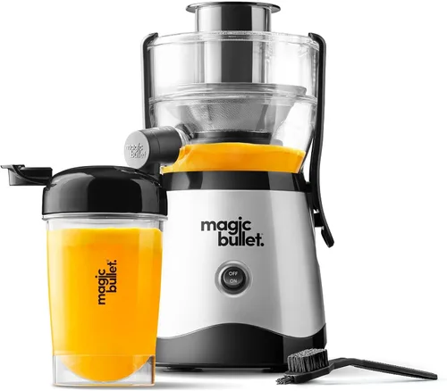 Miniatura 11 de Magic Bullet® Mini Exprimidor, Ahorro de Espacio en la Encimera, Canal de Alimentación de 2 Pulgadas para Frutas y Verduras, 400W, Taza de 16oz