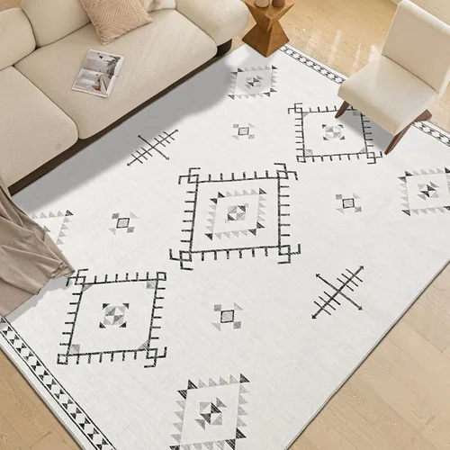 Miniatura 29 de ILANGO Alfombras de Área de Yute para Exteriores, Alfombras Tejidas Lavables para Patio 5'x7', Alfombras Naturales de Estilo Rústico para Áreas