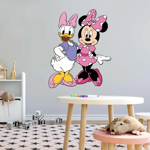 Minnie y Daisy Linda Decoración de Habitación Mejor Amigos Diseño de Personaje Decoración de Pared Dormitorio Infantil - Tamaño: 16 Pulgadas X 20