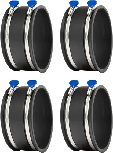 Miniatura 10 de POWERTEC 70337-P2 - Manguito flexible de control de polvo de 2-1/2 pulgadas con abrazaderas de manguera de llave ajustable, conector de manguera