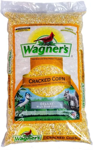 Miniatura 2 de Wagner's 18542 Alimento para pájaros silvestres de maíz agrietado, bolsa de 10 libras y 62067 Deluxe Treat Blend Alimento para aves silvestres, 4