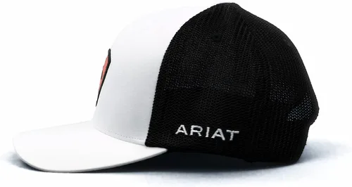 Miniatura 6 de ARIAT Gorra blanca con logotipo Flexfit Shield para hombre