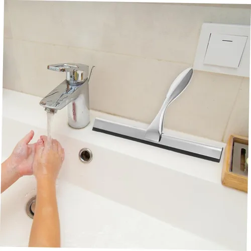Miniatura 6 de Healeved Limpiaparabrisas de cristal de lujo para baño limpiador de acero inoxidable con mango deslizante