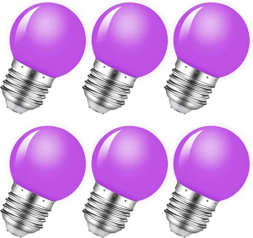 Miniatura 15 de Bombilla de luz nocturna, bombillas LED de 1 W, bombillas G14 G45 E26, bombillas de ahorro de energía, equivalente a 5 W, blanco frío de 6500 K