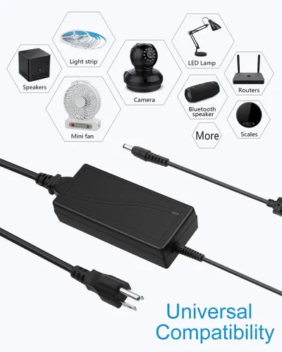 Miniatura 6 de ALITOVE 5V 5A Adaptador Convertidor de Fuente de Alimentación AC a DC 5.5x2.5mm Enchufe AC 100V~240V Entrada para Tira de Luz LED de Píxeles WS2812B