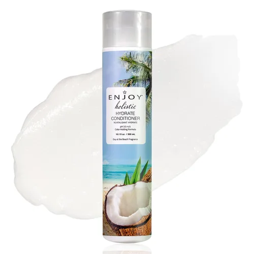Enjoy Holistic Hydrate Conditioner - Tratamiento nutritivo con infusión de proteínas para cabello dañado, suaviza y desenreda, sin sulfatos ni