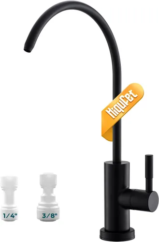 Hiqufet Grifos de agua potable para fregadero de cocina, grifo de filtro de agua de acero inoxidable para ósmosis inversa o sistema de filtración de