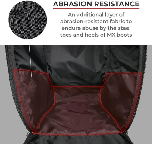 Miniatura 4 de ViaTerra Bolsa para botas de viaje para botas de motocicleta Disponible en 2 tamaños Compatible con botas altas hasta la rodilla de motocross