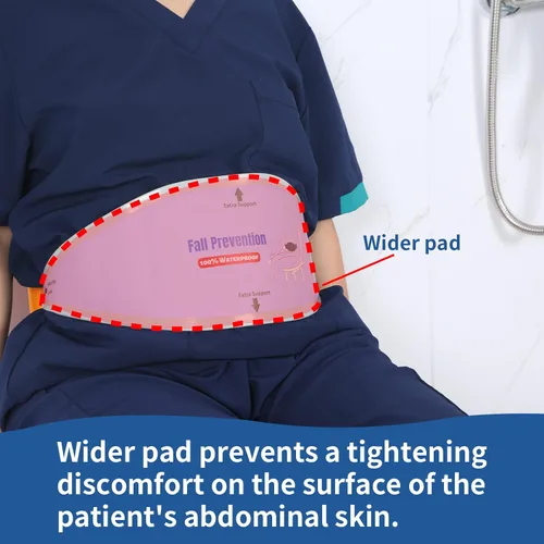 Miniatura 2 de Cinturón de seguridad para silla de ducha, correa de seguridad antideslizante para ancianos y pacientes, cinturón de seguridad universal para silla