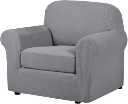 Miniatura 61 de H.VERSAILTEX - 3 fundas de sofá elásticas para 2 cojines de sofá. Fundas para muebles de sala de estar (funda base más 2 fundas de cojín de asiento)