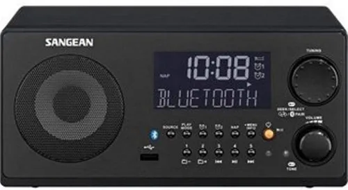 Receptor de sintonización digital Sangean America Inc para mesa AM/FM-RDS/Bluetooth/USB Negro