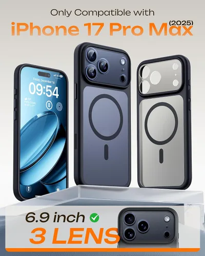 Miniatura 363 de TOCOL Funda para iPhone 11, compatible con Magsafe, protección completa de cámara, imanes integrados, protección contra caídas, funda translúcida