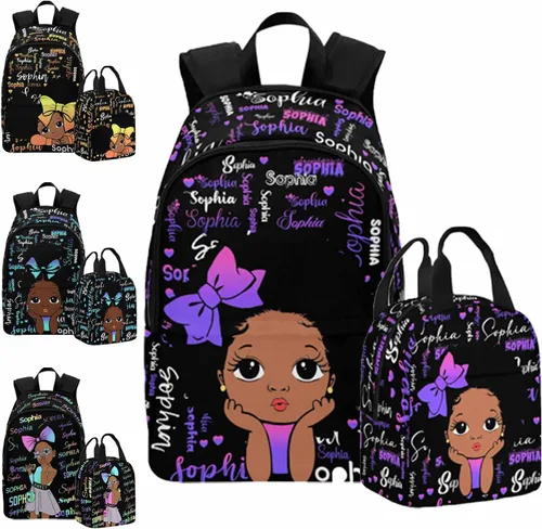 Miniatura 166 de Texto personalizado Elefante desgaste gafas mochila mochila mochila casual Daypack bolsa para mamá niñas, color86-4, Mochilas Daypack