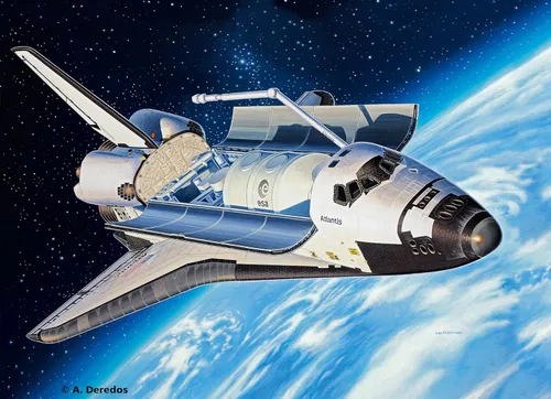 Miniatura 10 de Revell Alemania 04544 Transbordador espacial Atlantis Modelo Kit