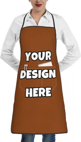 Miniatura 75 de Delantal personalizado con logotipo de imagen, nombre de texto, delantales de cocina personalizados para chef para hombres y mujeres