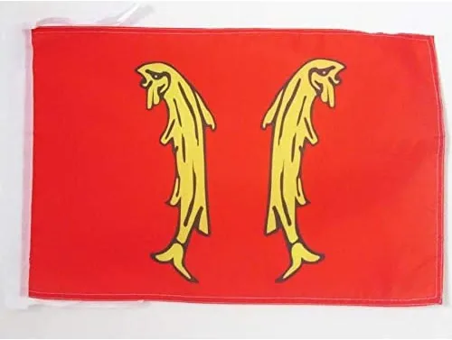 Miniatura 1100 de Bandera de México AZ FLAG, 45.7 x 30.5 cm, con cordones - Pequeñas banderas mexicanas de 30 x 45 cm - Bandera de 45.7 x 30.5 cm