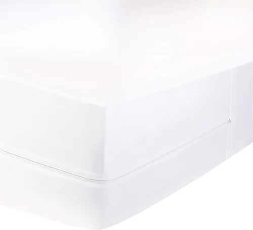 Miniatura 4 de Amazon Basics - Protector de colchón y base de colchón, impermeable, con cierre de cremallera, de 12 a 18 pulgadas de profundidad, tamaño Queen