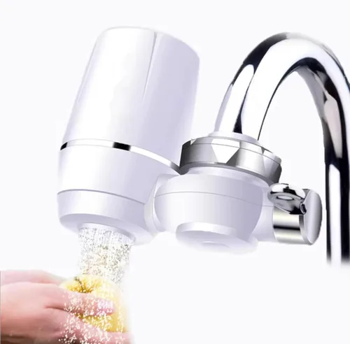 Filtro de agua para fregadero, flujo rápido, sistema de filtración de agua de montaje en grifo de 400 galones para agua del grifo, certificado NSF