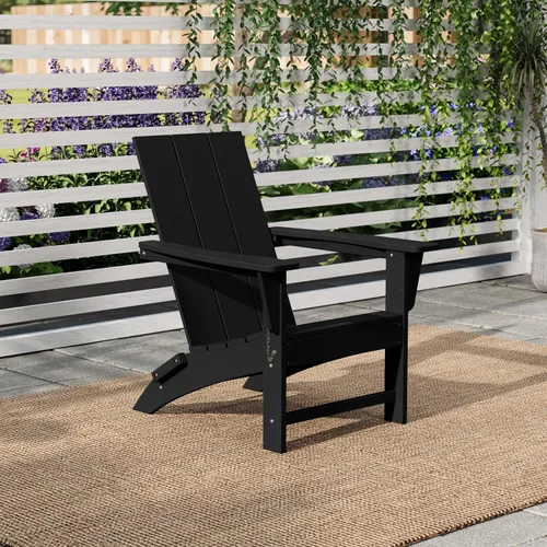 Miniatura 21 de Costaelm Sillas para hoguera, silla al aire libre HDPE silla Adirondack, moderna silla de porche de patio, porche delantero patio trasero, sillas