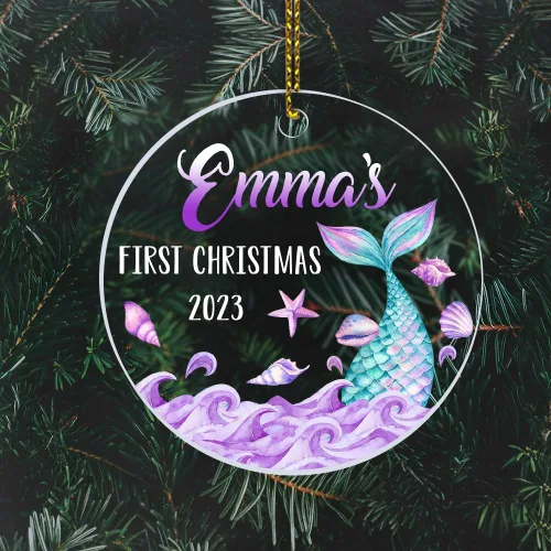 Miniatura 21 de Adornos personalizados de primera Navidad para bebés 2023, adorno del desierto de cactus, adorno de la primera Navidad del bebé, adornos Bebé 16