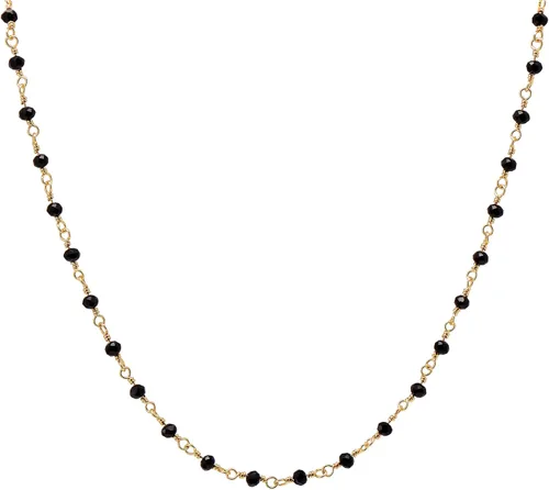 Miniatura 15 de Joseph Brothers Collar hecho a mano con cuentas negras y doradas para mujer, 14-24 pulgadas