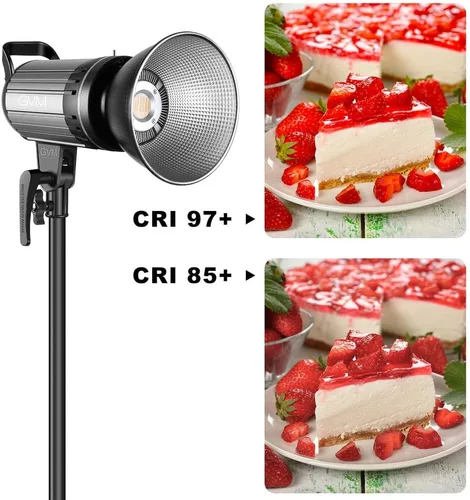 Miniatura 8 de GVM Great Video Maker Luz de video LED bicolor de 100 W con soporte Bowens, control de aplicación, caja de luz de linterna, regulable 3200K-5600K