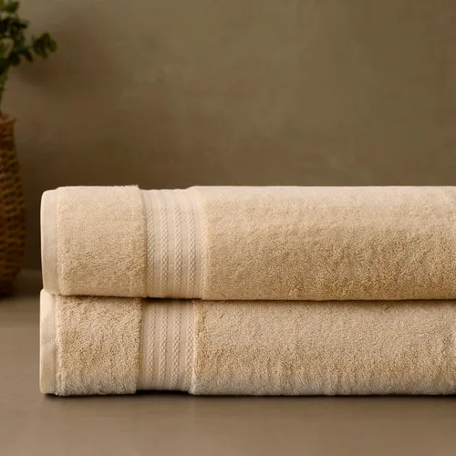 Miniatura 13 de Fabdreams Juego de toallas de baño 100% algodón orgánico de 2 piezas 700 g/m² Toallas extra grandes ultra suaves, suaves y absorbentes, duraderas
