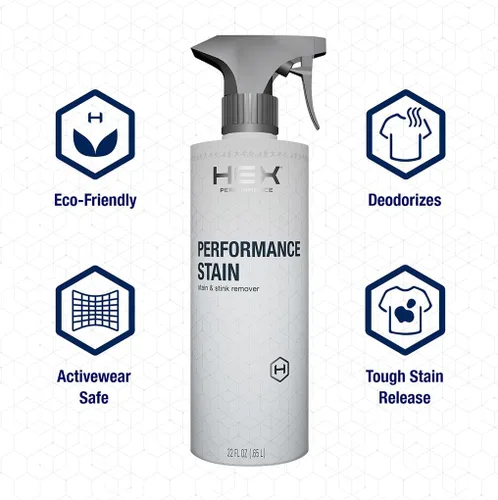 Miniatura 6 de HEX Performance Spray removedor de manchas y olores, sin perfume, 22 onzas, pretratamiento para ropa deportiva para manchas de olor y fuertes