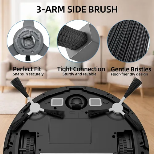 Miniatura 7 de SmartClean 2000 Kit de accesorios para aspiradora Ionvac SmartClean 2000 Robovac - 2 cepillos principales, 1 cubierta de rodillo, 6 filtros Hepa, 6