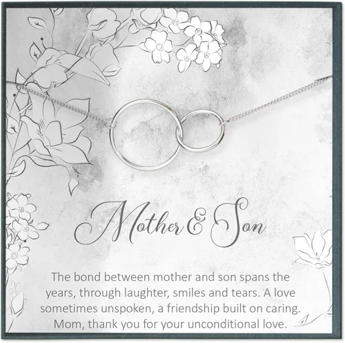 Regalo para madre del novio para madre de la novia, regalo para futura suegra, regalo para regalo de collar para hermana, Metal
