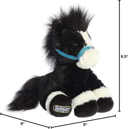 Miniatura 6 de Aurora® Exquisito Breyer® Bridle Buddies - Peluche de caballo - Detalles realistas - Juego imaginativo - Negro 11 pulgadas