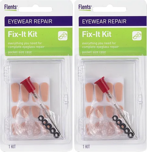 Miniatura 7 de Flents Kit de herramientas de reparación de lentes con destornillador pequeño, tornillos para gafas, lupa y bolsa de almacenamiento, kit