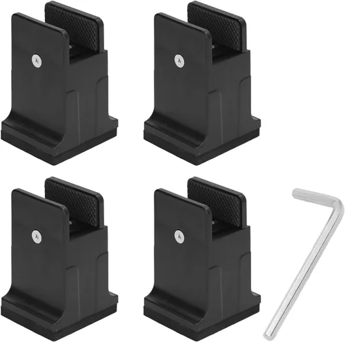 Miniatura 5 de Dioche Elevadores de muebles de 3.4 pulgadas, 4 piezas ajustables con abrazadera de tornillo, elevadores de sofá de cama resistentes para ajuste